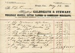 Receipt, 23 May 1865 by Galbreath and Stewart