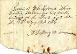 Receipt, 25 February 1866 by Author Unknown