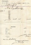 Cotton receipt, 22 March 1866 by Meacham and Treadwell and Charles Corey Tabor and Company