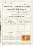 Cotton receipt, 1866 by Mississippi Central Railroad Company (1897-1967) and Meacham and Treadwell