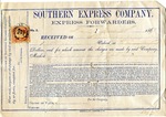 Receipt, 28 March 1867 by Southern Express Company