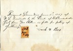 Receipt, 5 June 1867