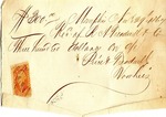Receipt, 29 November 1867