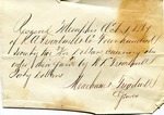 Receipt, 1 October 1867 by Meacham and Treadwell