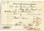Tax receipts, 31 May 1867