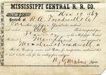 Cotton receipt, 19 December 1867