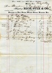 Receipt, 1 February 1867 by Rice, Stix and Company