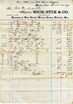 Receipt, 16 March 1867 by Rice, Stix and Company