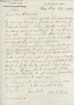 William G. Reed to Mr. Aldrich, 29 November 1872 by William G. Reed
