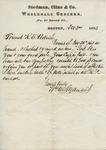 William Stedman to R. E. Aldrich, 2 December 1872 by William Stedman