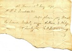 Financial request, 8 January 1871