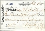 Receipt, 2 February 1871 by Rice, Stix and Company