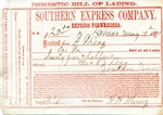 Receipt, 9 May 1871 by Southern Express Company
