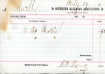 Receipt, 19 July 1871 by Southern Railroad Association