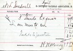 Receipt, April 1871 by Southern Railroad Association