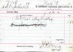 Receipt, 3 May 1871 by Southern Railroad Association