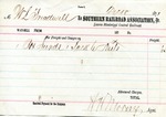 Receipt, 18 December 1871 by Southern Railroad Association