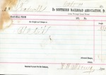 Receipt, 11 October 1871 by Southern Railroad Association
