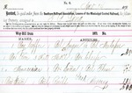 Receipt, 14 November 1871 by Southern Railroad Association