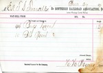 Receipt, 27 June 1871 by Southern Railroad Association