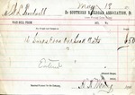 Receipt, 18 May 1871 by Southern Railroad Association