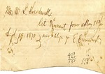 Financial request, 19 September 1870 by Elizabeth E. Treadwell