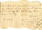 Order for materials, 22 November 1870 by Elizabeth E. Treadwell