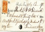 Receipt, 12 July 1870 by Treadwell family