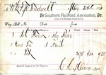 Receipt, 24 May 1870 by Southern Railroad Association