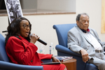 Dr. Ethel Scurlock and Ambassador Andrew Young during panel discussion by Thomas Graning