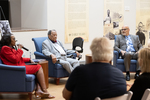 Panel discussion at exhibit opening