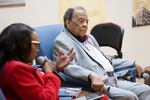 Dr. Ethel Scurlock and Ambassador Andrew Young during panel discussion