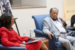 Dr. Ethel Scurlock and Ambassador Andrew Young during panel discussion by Thomas Graning