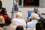 Panel discussion at exhibit opening