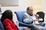 Dr. Ethel Scurlock and Ambassador Andrew Young during panel discussion