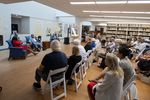 Panel discussion at exhibit opening