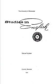 cover of Studies in English, mostly text with University 