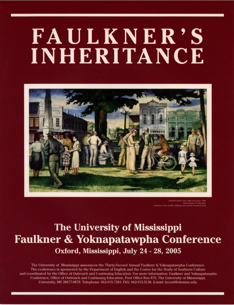 2005: Faulkner's Inheritance
