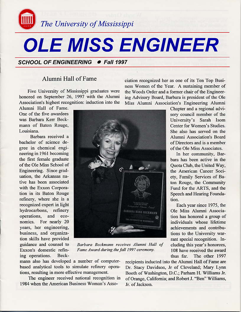 cover of Ole Miss Engineer 1997