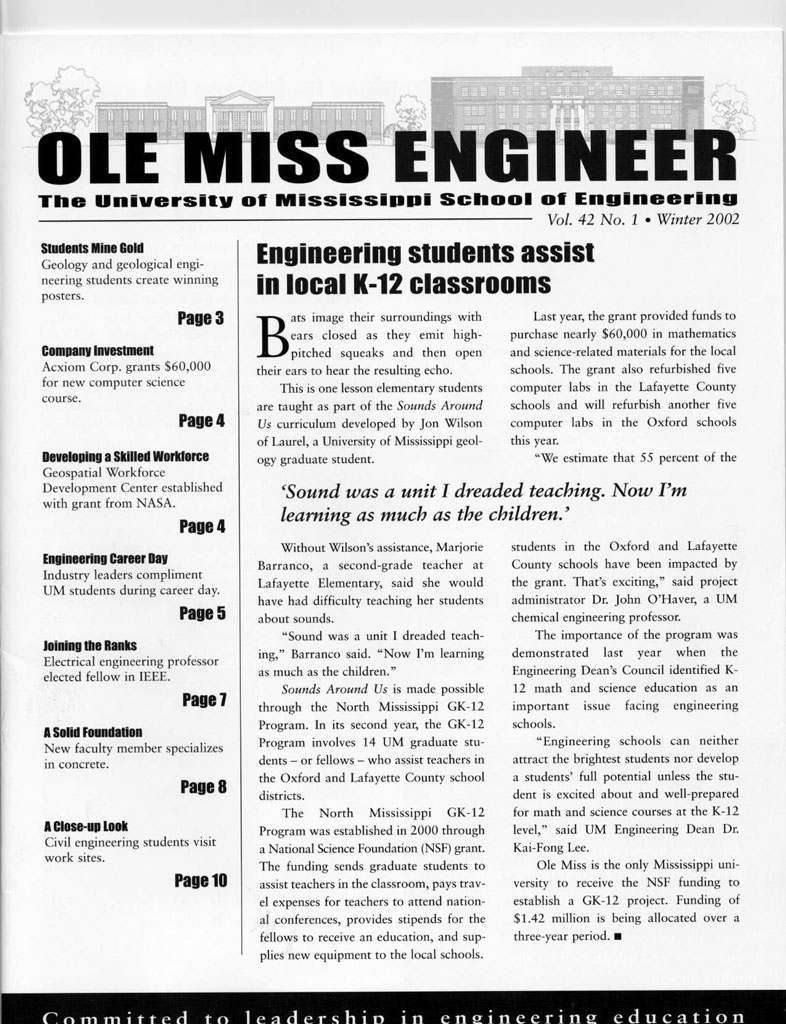 cover of Ole Miss Engineer 2002