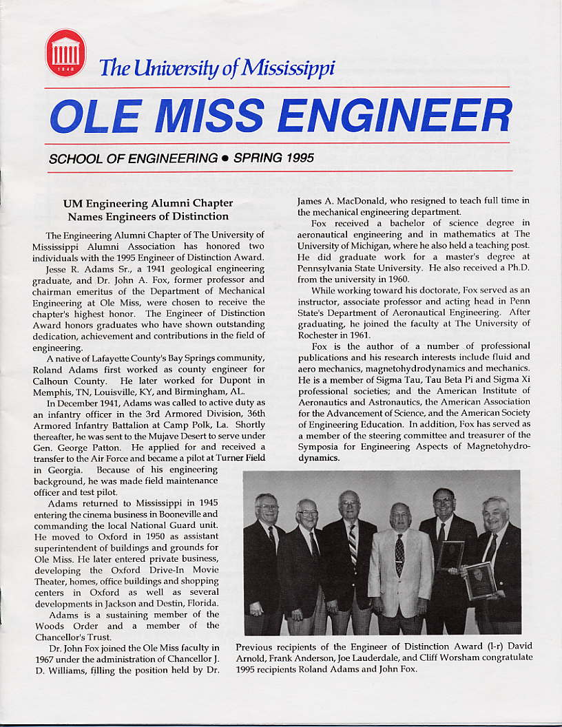 cover of Ole Miss Engineer 1995