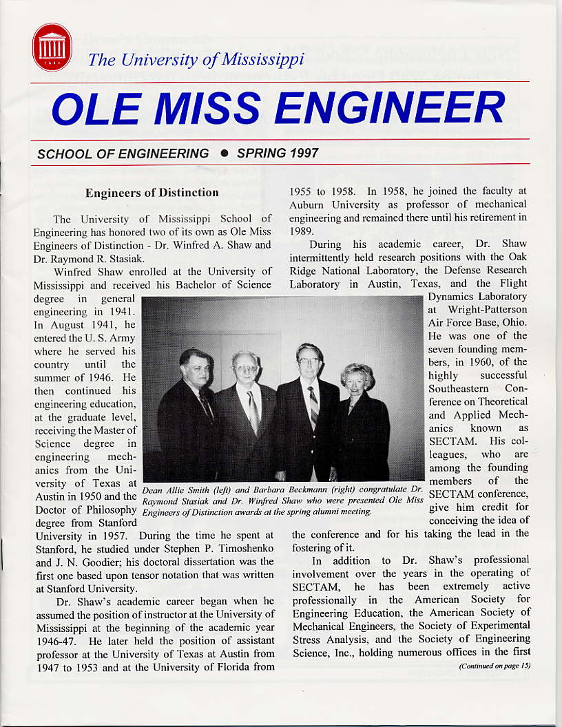cover of Ole Miss Engineer 1997