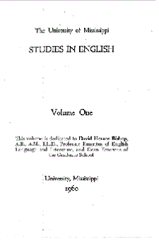 cover of Studies in English
