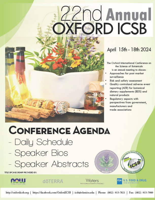 2024 International Conference on the Science of Botanicals