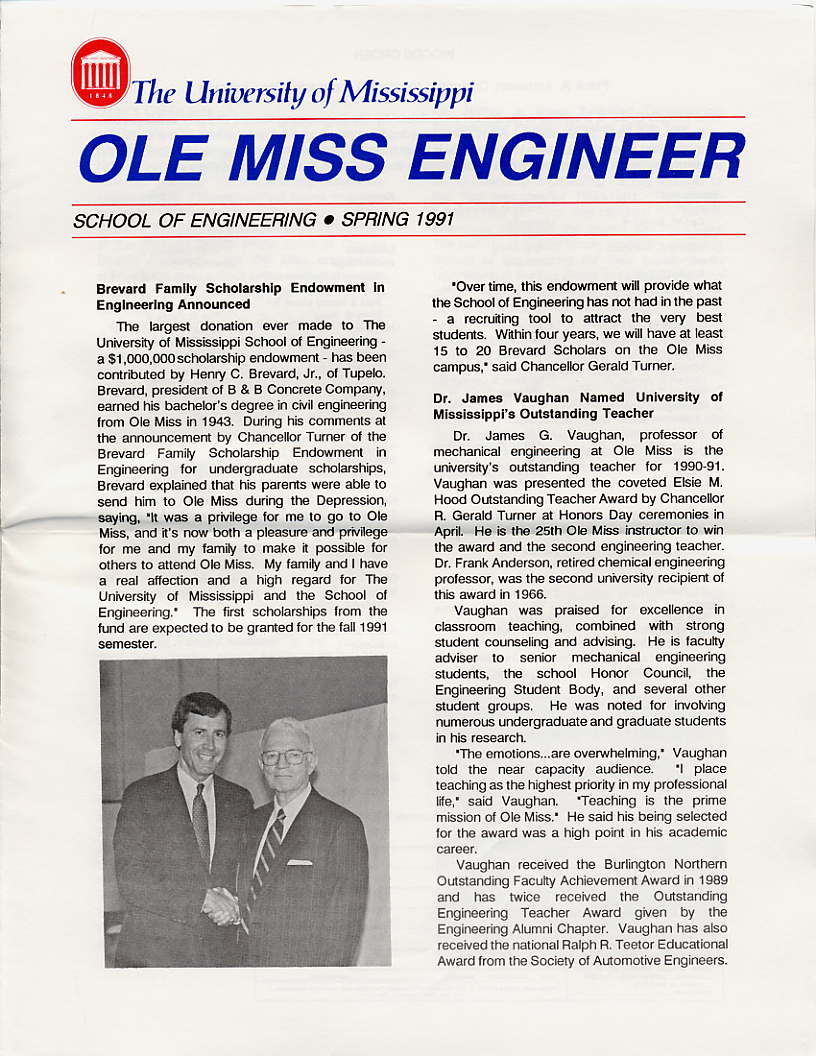 cover of Ole Miss Engineer 1991