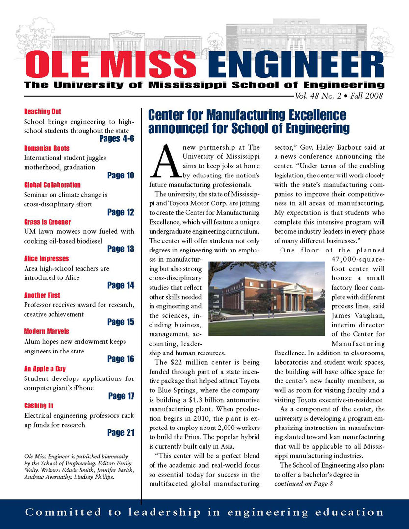 cover of Ole Miss Engineer 2008