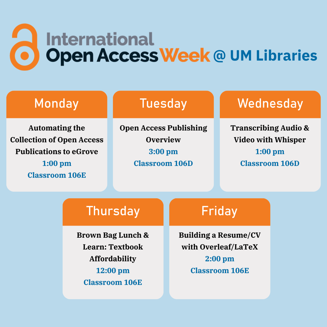 Community over Commercialization: Open Access Week 2024