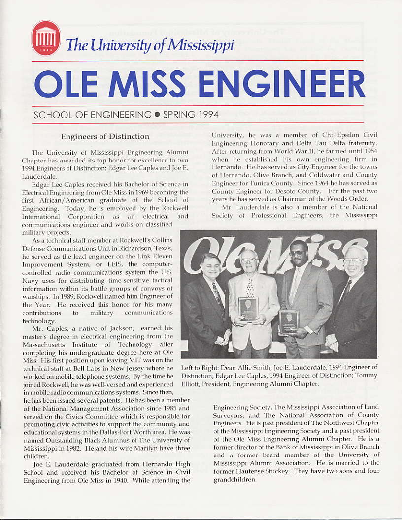 cover of Ole Miss Engineer 1994