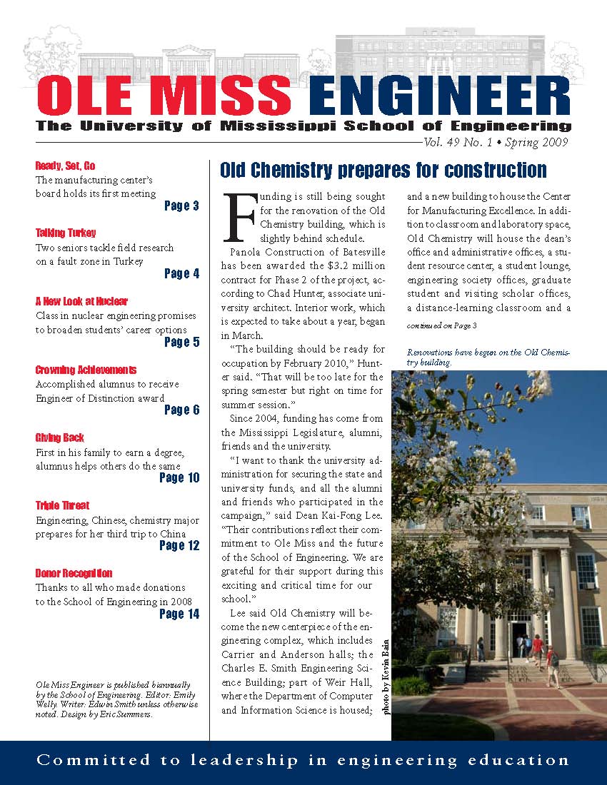 cover of Ole Miss Engineer 2009