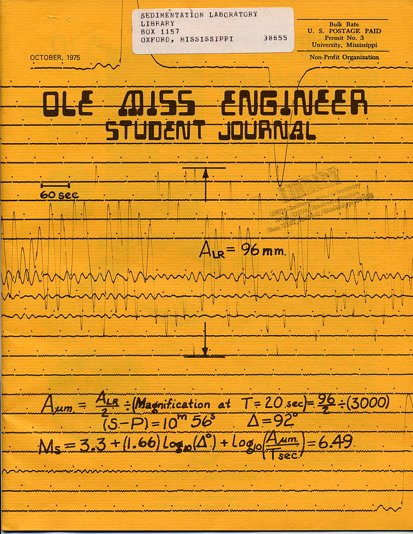cover of Ole Miss Engineer 1975